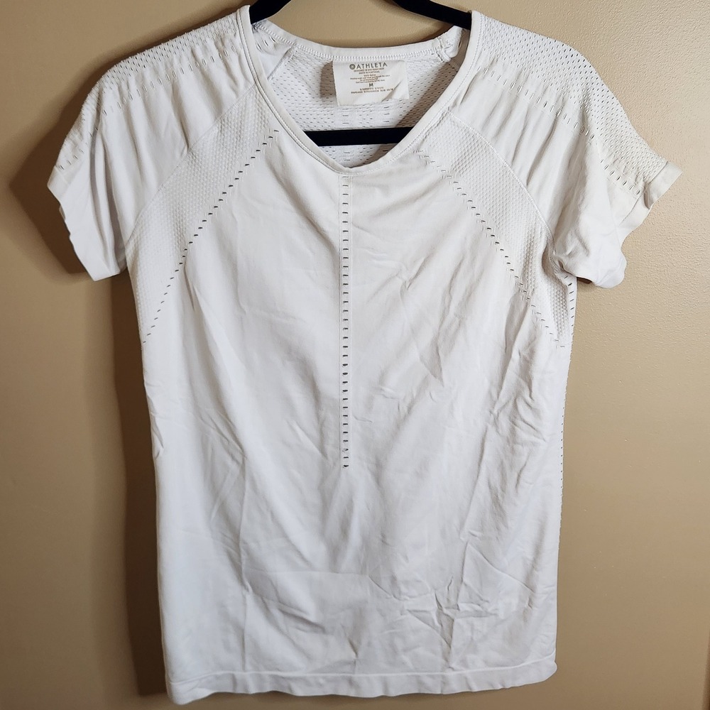 Athleta Foothills Tee White Size M 335981